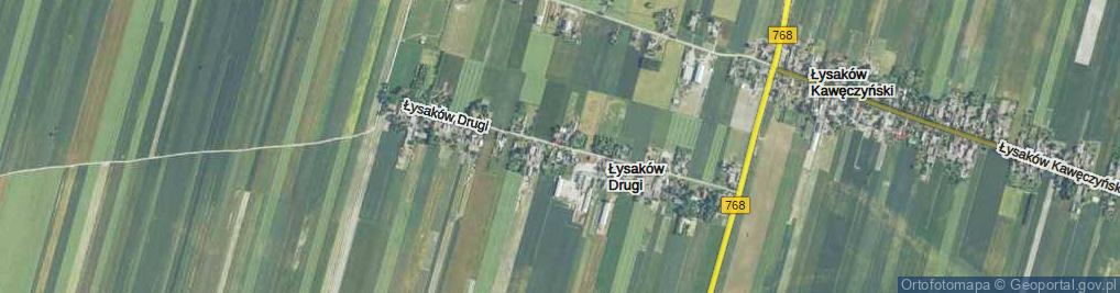 Zdjęcie satelitarne Łysaków Drugi ul.